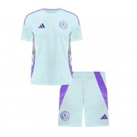 Camiseta Escocia Segunda Equipación Replica Eurocopa 2024 para niños mangas cortas (+ Pantalones cortos)